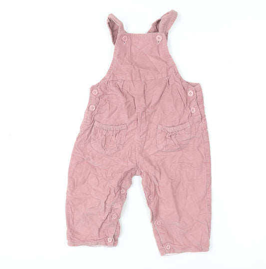 Rachel Riley Pink Corduroy Dungarees Unisex Baby 24 Months