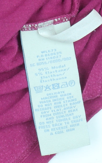 Womens UK Size 8 Boden Pink Basic T-Shirt