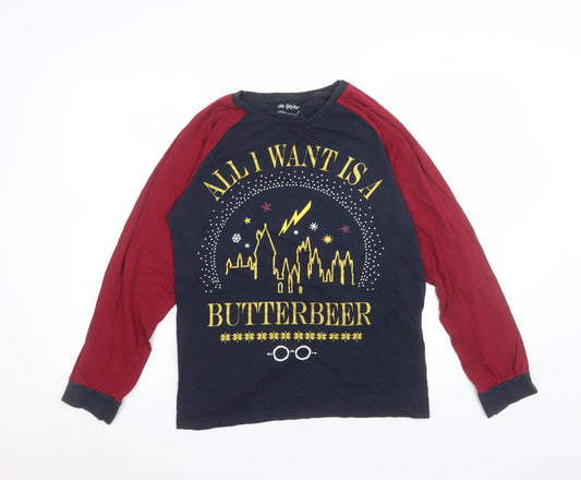 Nutmeg Boys Multicoloured Harry Potter Butterbeer Long Sleeve Pyjama Top Size S