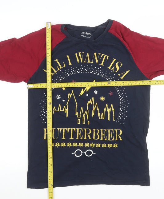 Nutmeg Boys Multicoloured Harry Potter Butterbeer Long Sleeve Pyjama Top Size S