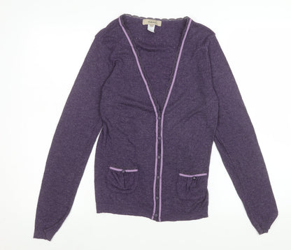 Womens UK Size L KEW Purple Basic Jacket