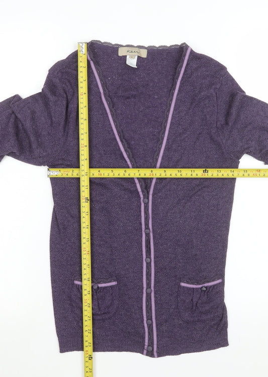 Womens UK Size L KEW Purple Basic Jacket