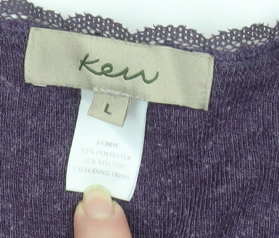 Womens UK Size L KEW Purple Basic Jacket