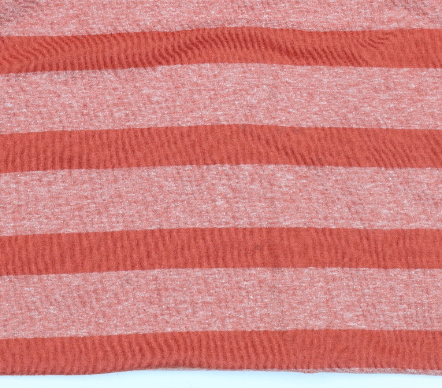 Crew Clothing Co. Women's Orange Striped 3/4 Sleeve Boat Neck Jersey T-Shirt Size 10