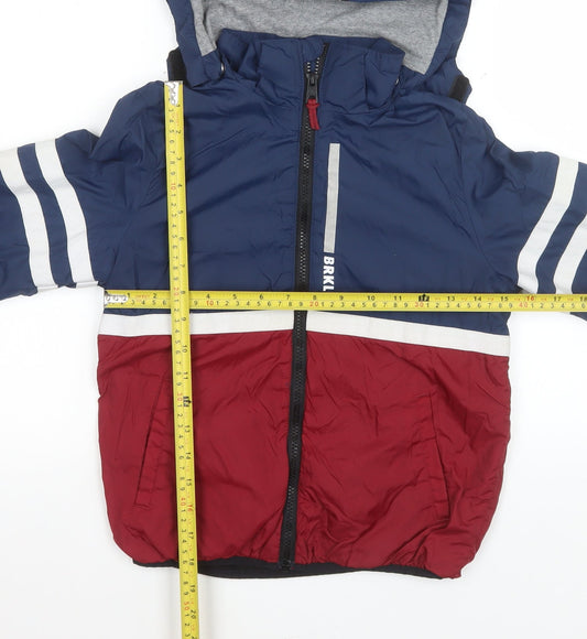 Boys UK Size 6 Years H&M Blue Puffer Jacket