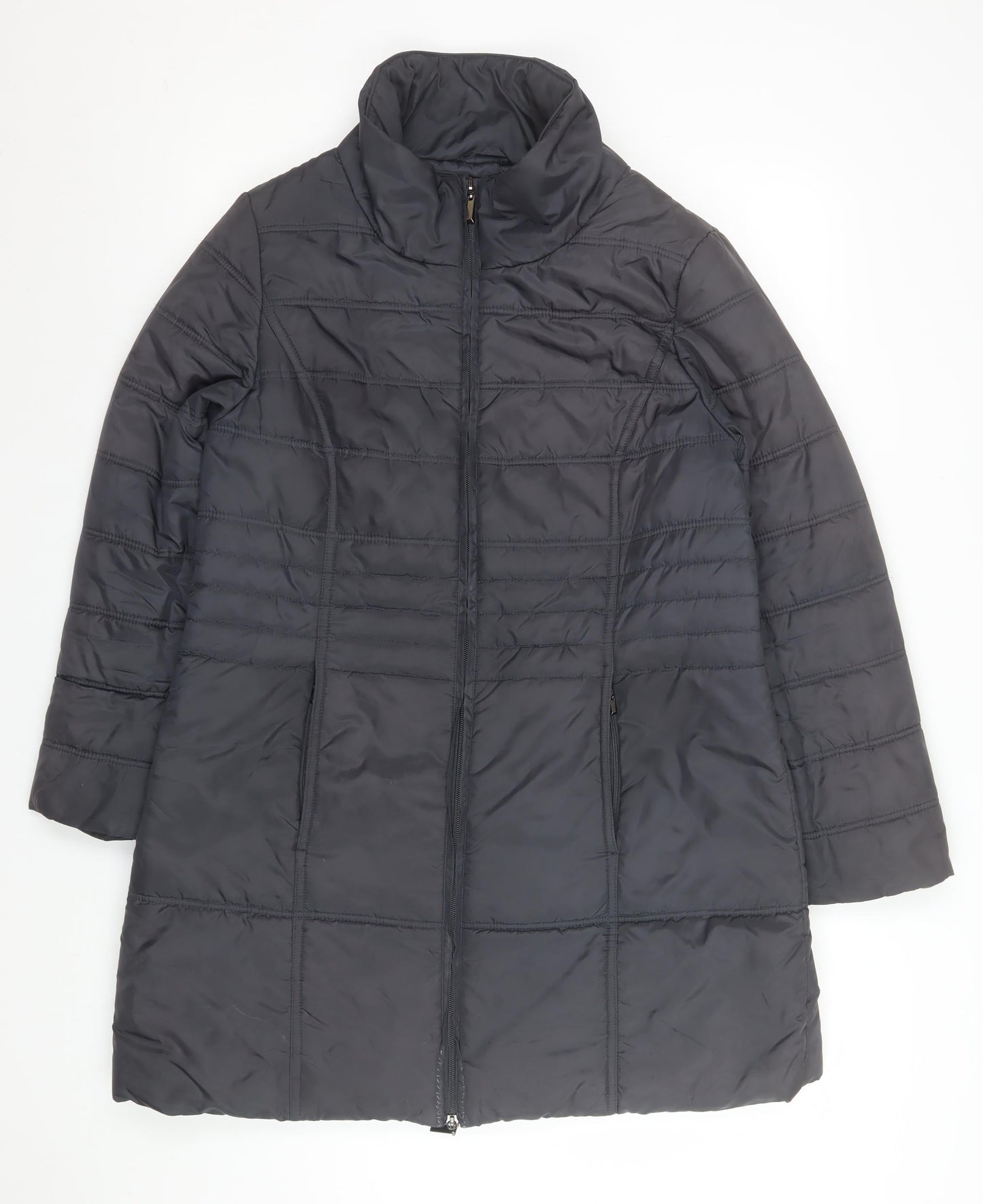 Womens UK Size 12 VIZ-A-VIZ Black Puffer Jacket