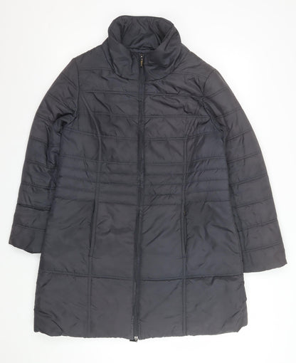 Womens UK Size 12 VIZ-A-VIZ Black Puffer Jacket