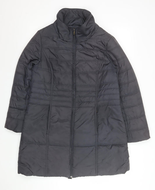 Womens UK Size 12 VIZ-A-VIZ Black Puffer Jacket