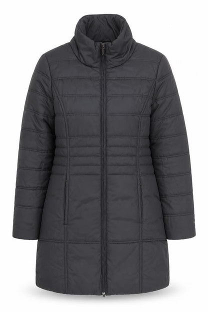 Womens UK Size 12 VIZ-A-VIZ Black Puffer Jacket