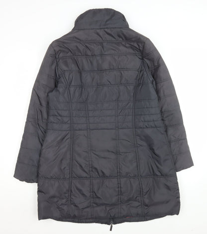 Womens UK Size 12 VIZ-A-VIZ Black Puffer Jacket