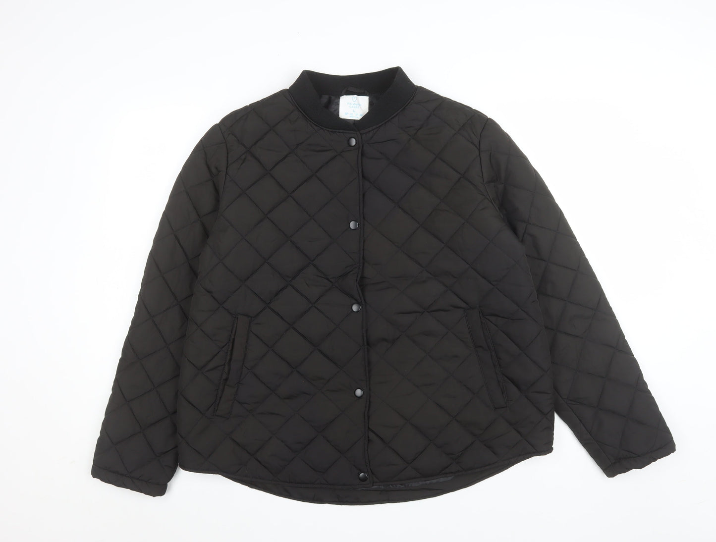 Primark Women Black Quilted Lightweight Padded Jacket Size L
