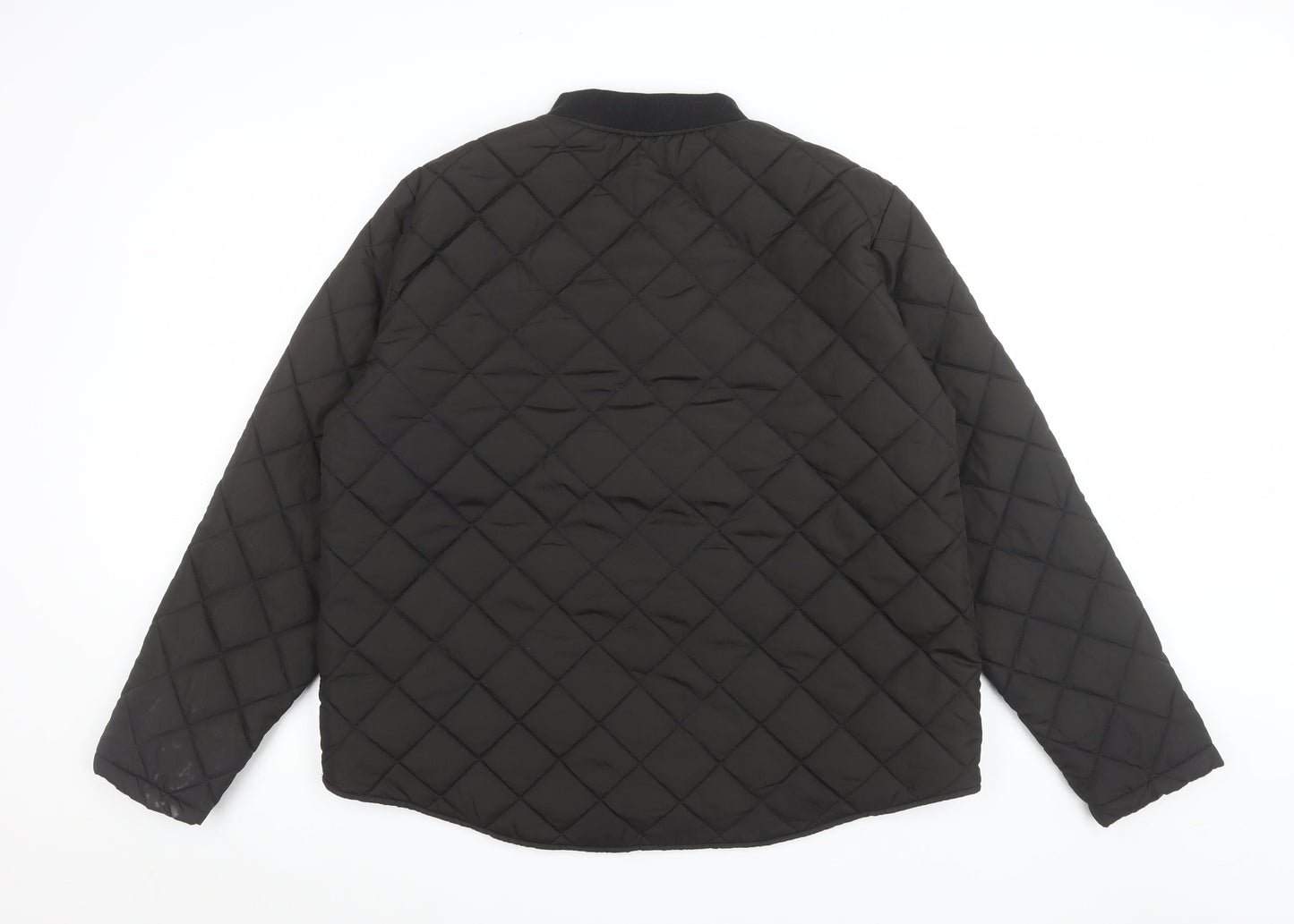 Primark Women Black Quilted Lightweight Padded Jacket Size L