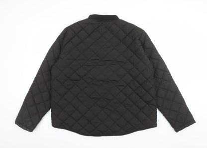 Primark Women Black Quilted Lightweight Padded Jacket Size L