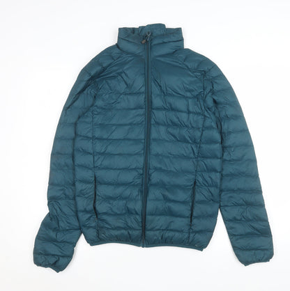 Womens UK Size XS Zakti Green Puffer Jacket