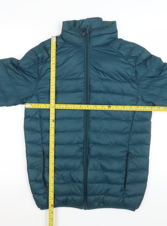 Womens UK Size XS Zakti Green Puffer Jacket