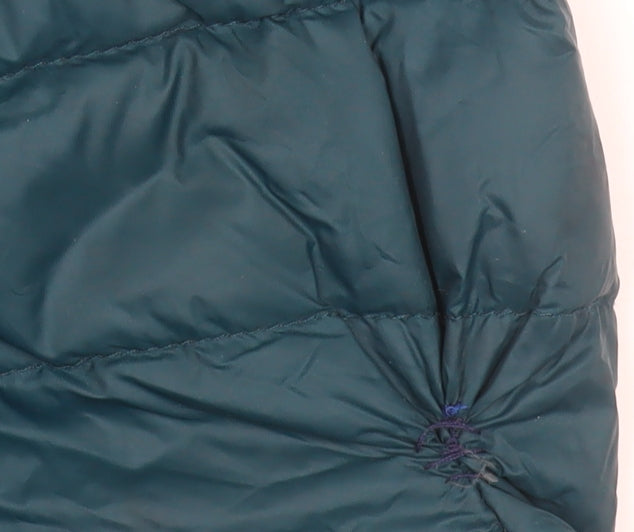 Womens UK Size XS Zakti Green Puffer Jacket
