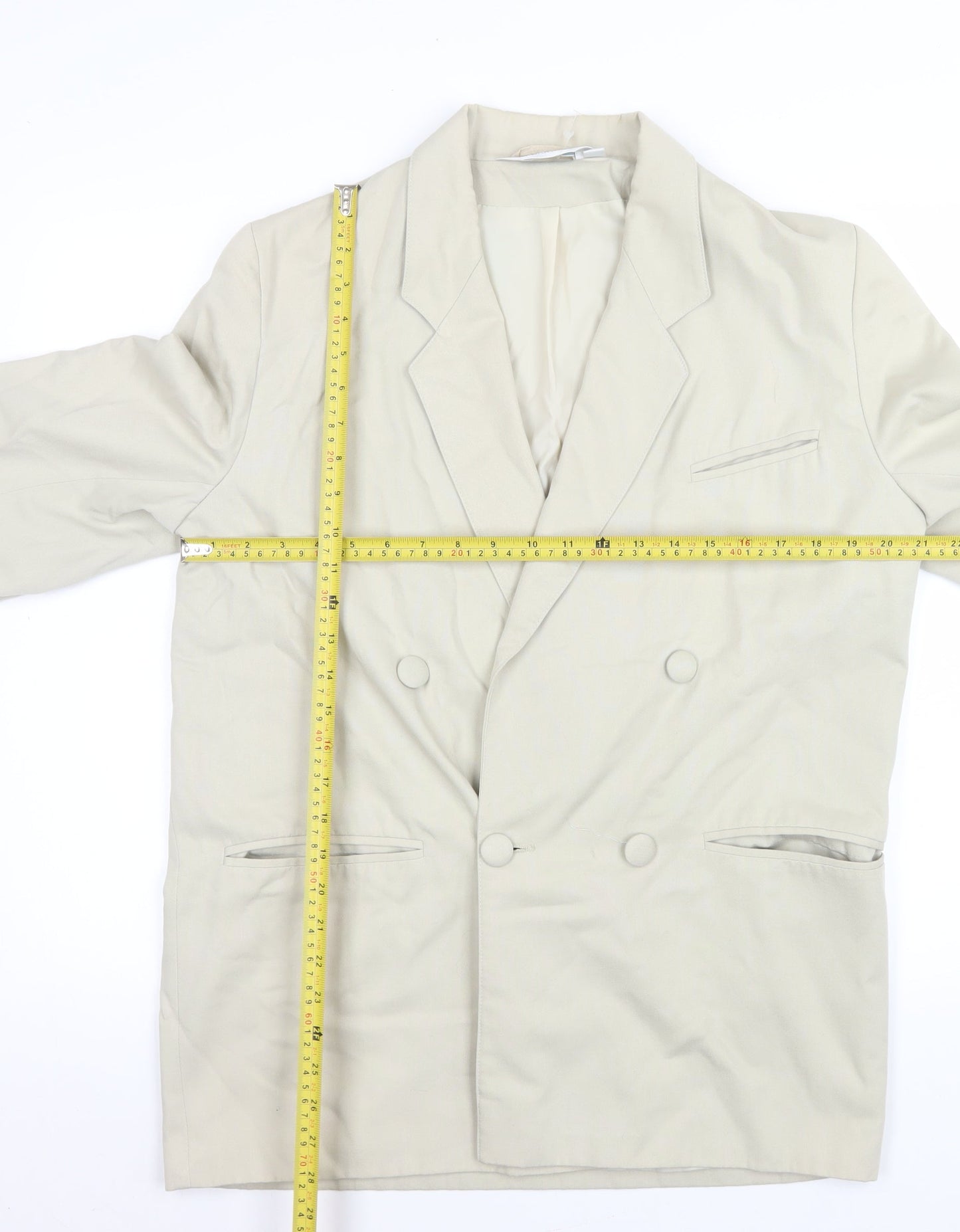 Womens UK Size 14 Sensations Beige Blazer