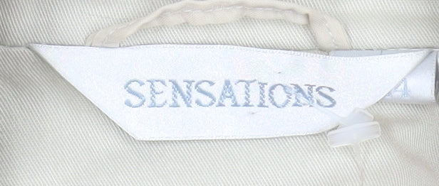 Womens UK Size 14 Sensations Beige Blazer