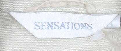 Womens UK Size 14 Sensations Beige Blazer