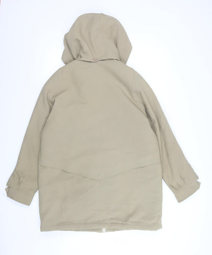 Womens UK Size 14 David Barry Beige Parka Coat