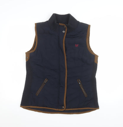 Crew Clothing Co. Women's Blue Quilted Waistcoat Gilet Size 12