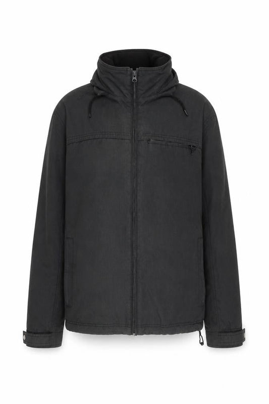 TU Women’s Black XL Full Zip Lined Mid-Length Jacket