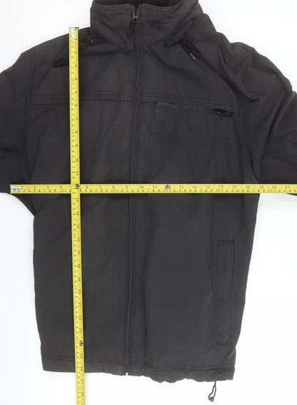 TU Women’s Black XL Full Zip Lined Mid-Length Jacket