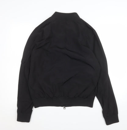 Mens UK Size M Topman Black Bomber Jacket