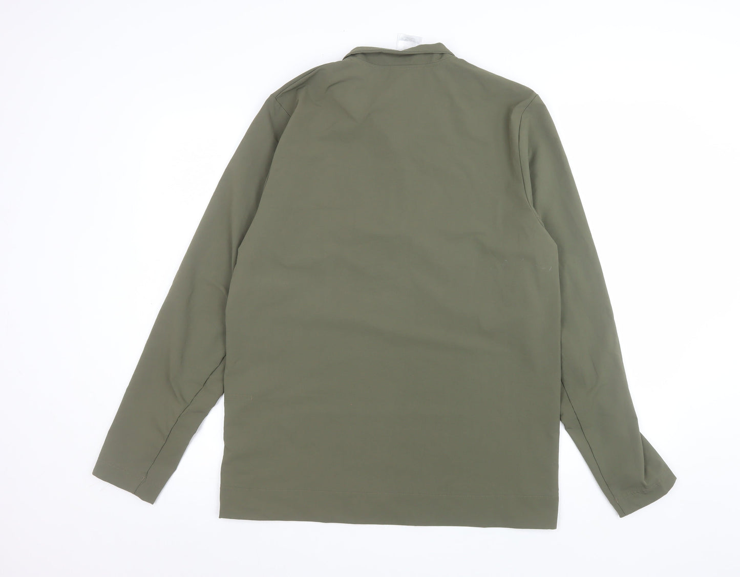 Mens UK Size M Reebok Green 1/4 Zip