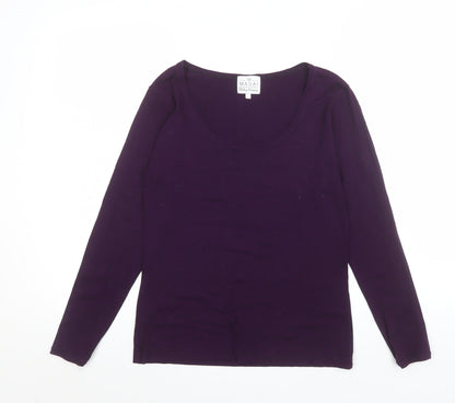 Womens UK Size S Masai Purple Basic T-Shirt