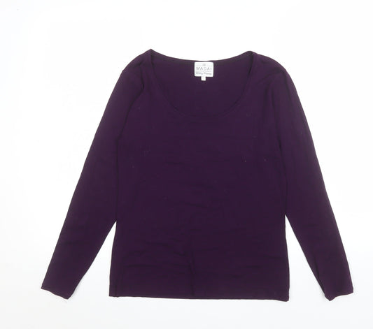 Womens UK Size S Masai Purple Basic T-Shirt