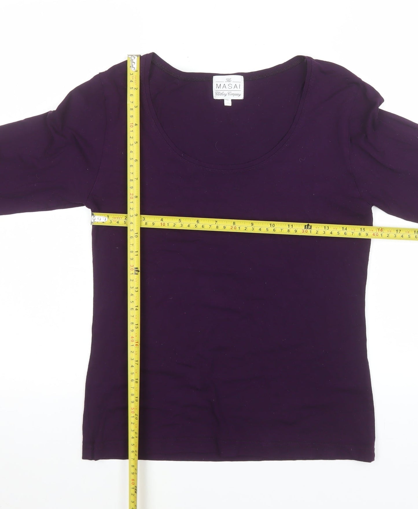 Womens UK Size S Masai Purple Basic T-Shirt
