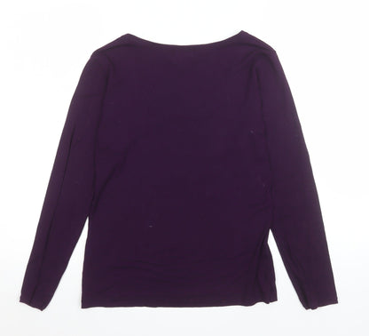 Womens UK Size S Masai Purple Basic T-Shirt