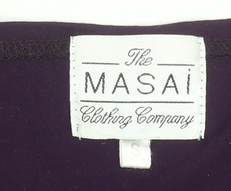 Womens UK Size S Masai Purple Basic T-Shirt