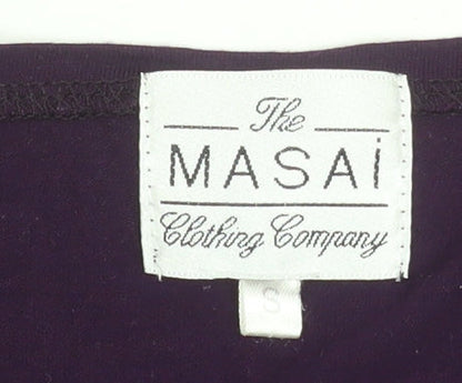 Womens UK Size S Masai Purple Basic T-Shirt