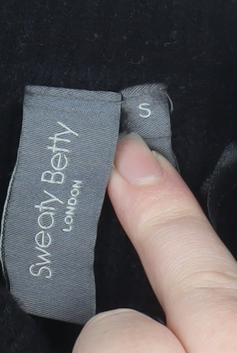 Womens UK Size S Sweaty Betty Black Pullover Sweatshirt