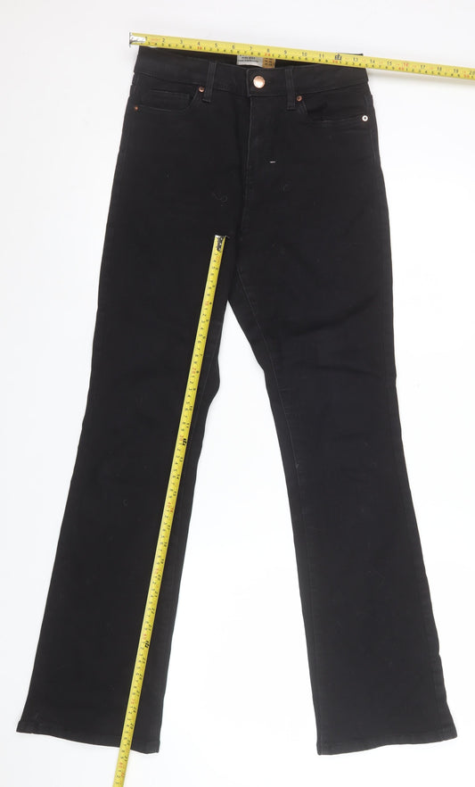 Next Women Black Bootcut High Rise Jeans Size 8R