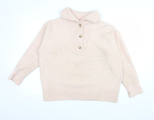 Womens UK Size 16 Fat Face Beige Henley Sweatshirt