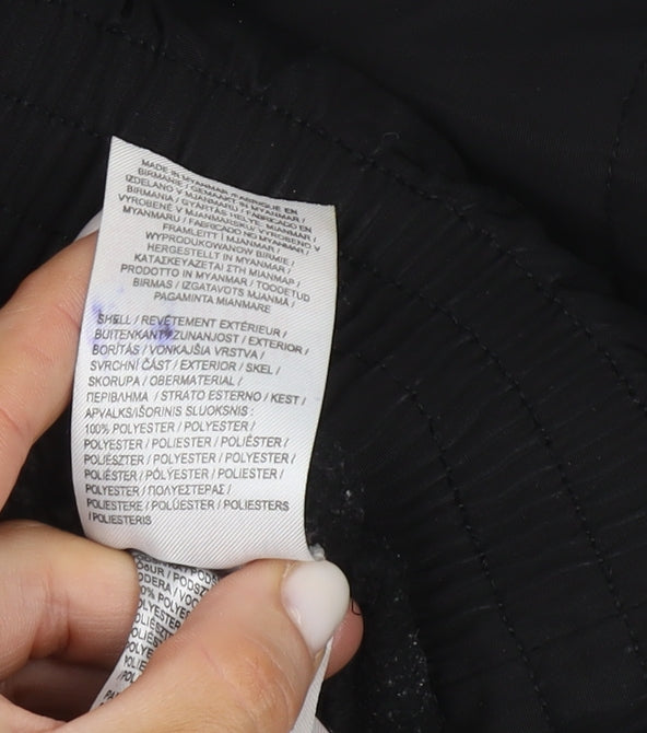 SoulCal&Co Boys Black XS Puffer Jacket Hooded Winter Coat