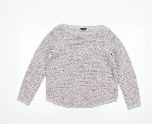 Womens UK Size 12 M&Co Grey Pullover Jumper