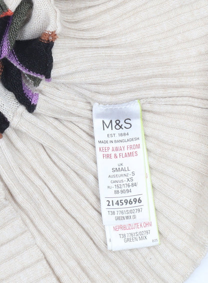 Marks and Spencer Women’s Multicoloured Striped Pullover Jumper Size S