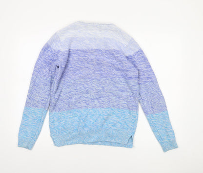 Womens UK Size S Isle Essentials Blue Pullover Jumper