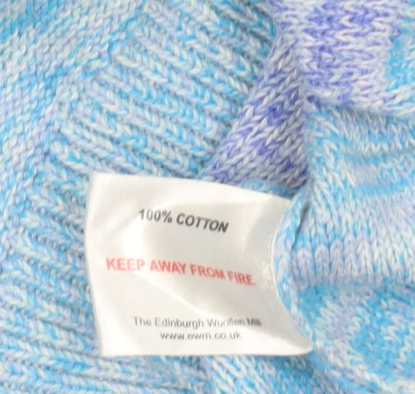 Womens UK Size S Isle Essentials Blue Pullover Jumper