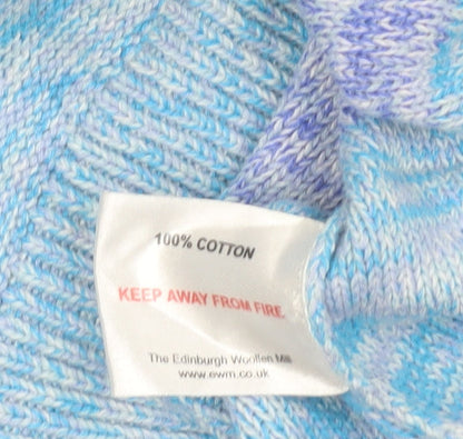 Womens UK Size S Isle Essentials Blue Pullover Jumper