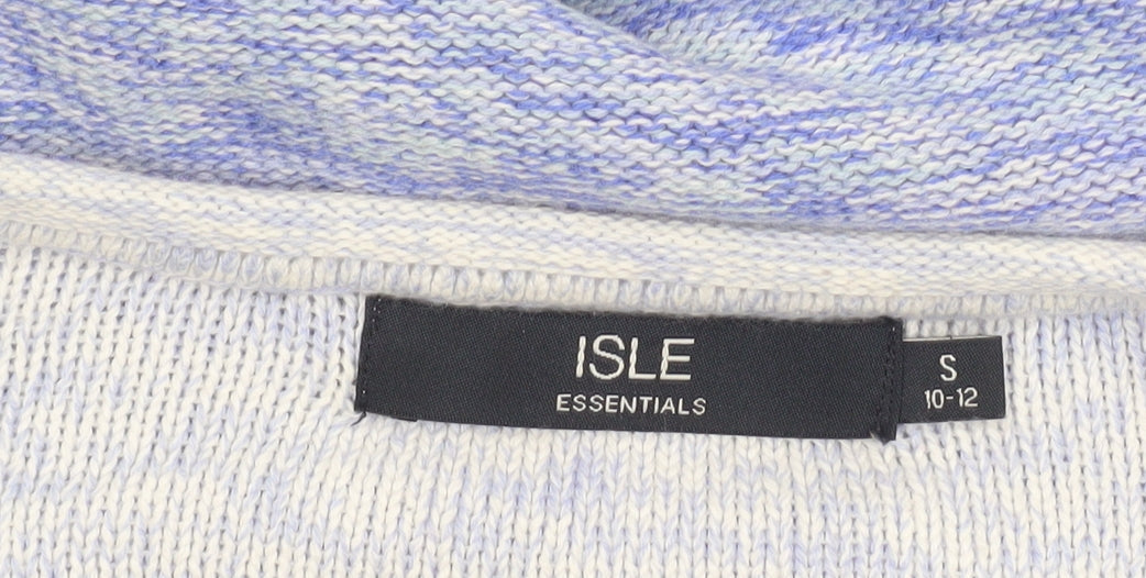 Womens UK Size S Isle Essentials Blue Pullover Jumper