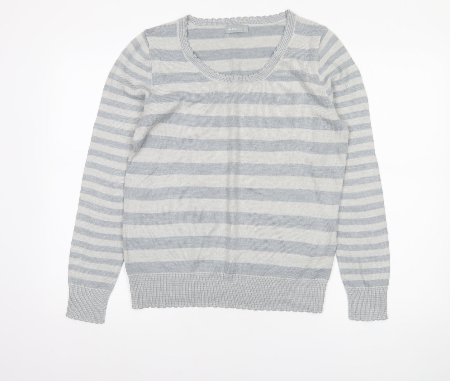 Womens UK Size 12 Marks and Spencer Grey Pullover Jumper