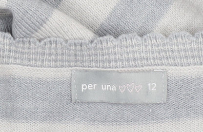 Womens UK Size 12 Marks and Spencer Grey Pullover Jumper