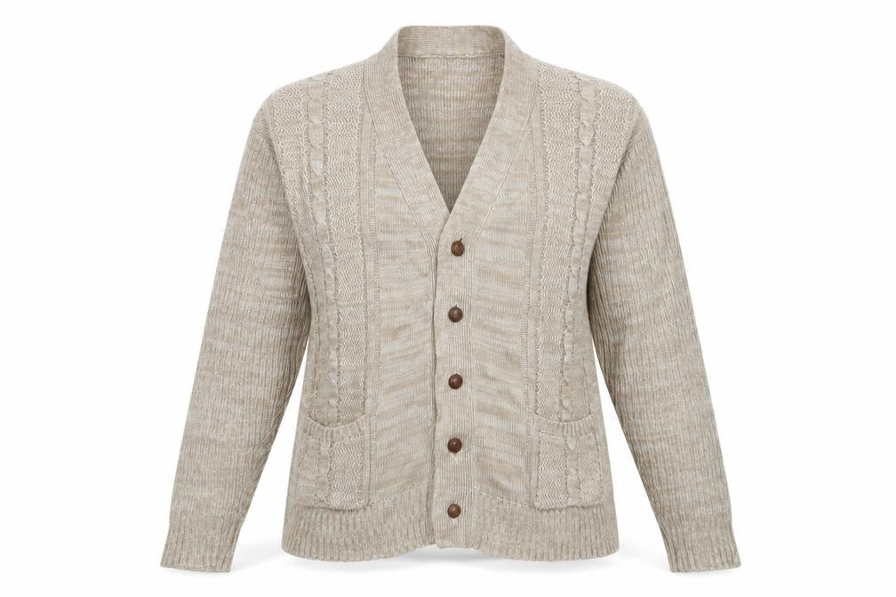 Womens UK Size L Tootal Beige Cardigan Jumper