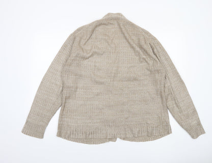 Womens UK Size L Tootal Beige Cardigan Jumper