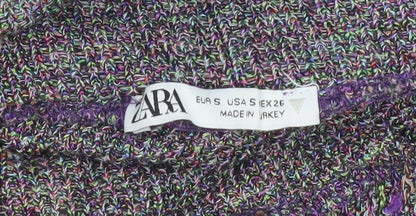 Womens UK Size S Zara Multicoloured Camisole Blouse